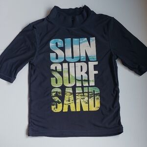 Cherokee Blue Rashguard Swim Shirt with Gradient Design
